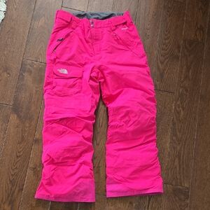 The North Face Girls Hyvent Pink Snow Ski Pants XL 18